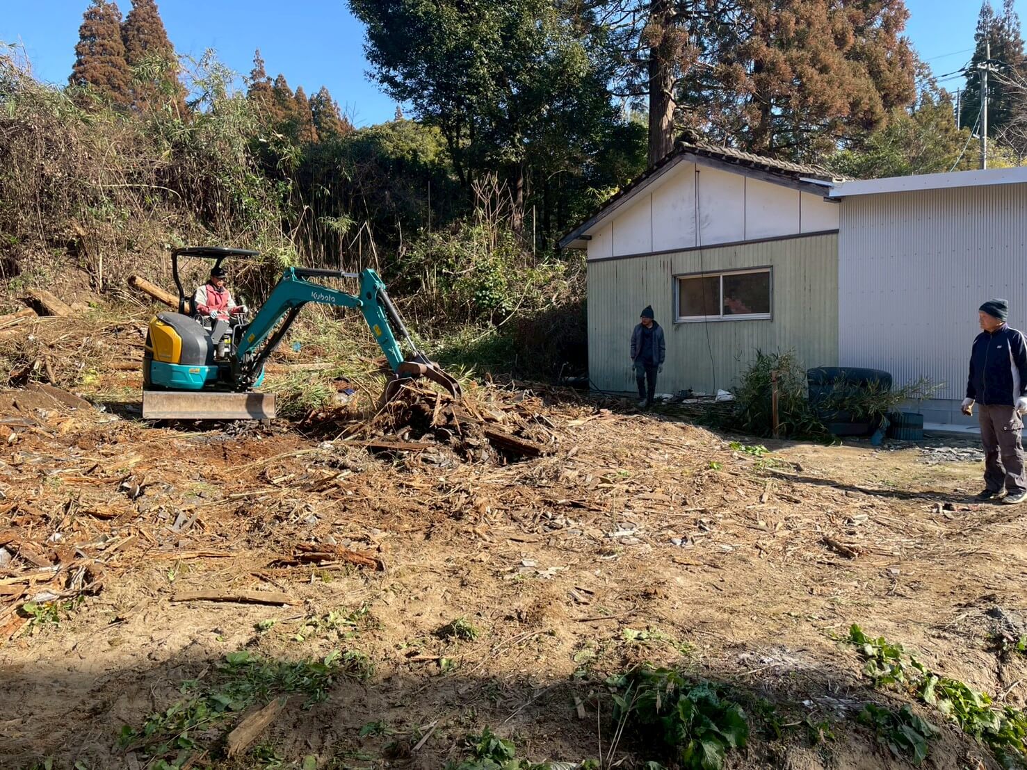 会員による第一期の実証作業中
