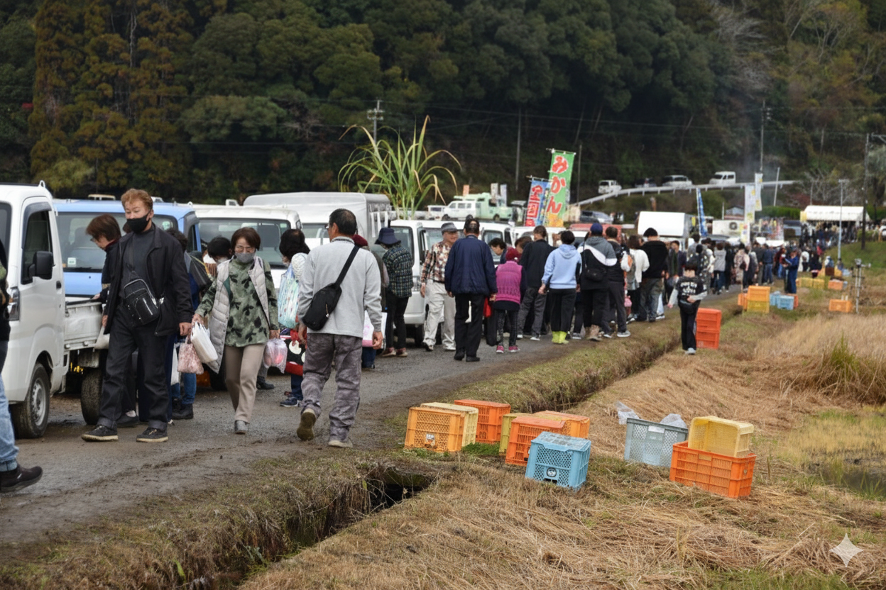 軽トラ市・販売ブースの様子