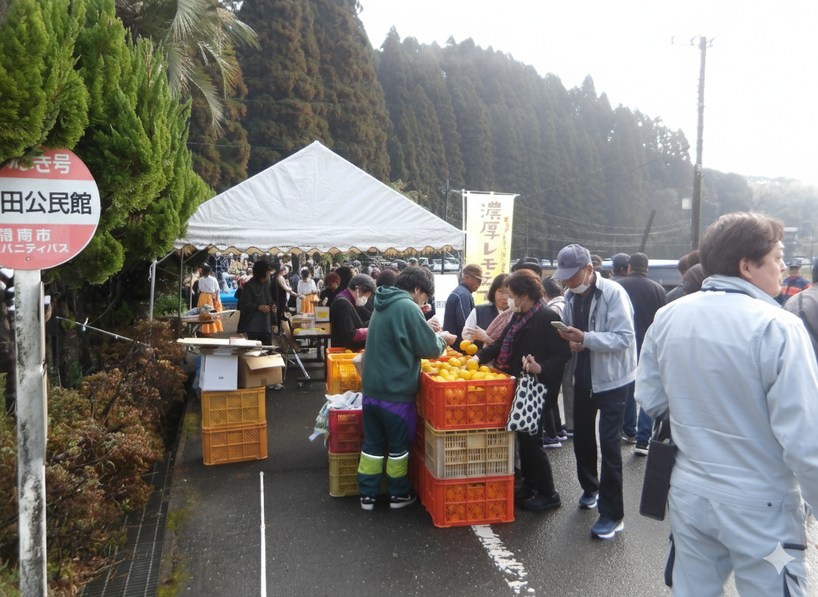 レモン掴み取りブース