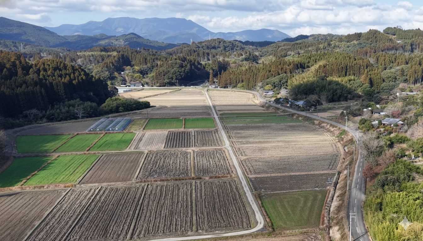 田園風景と農産物