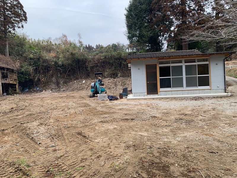 交流拠点の整備が進む現場