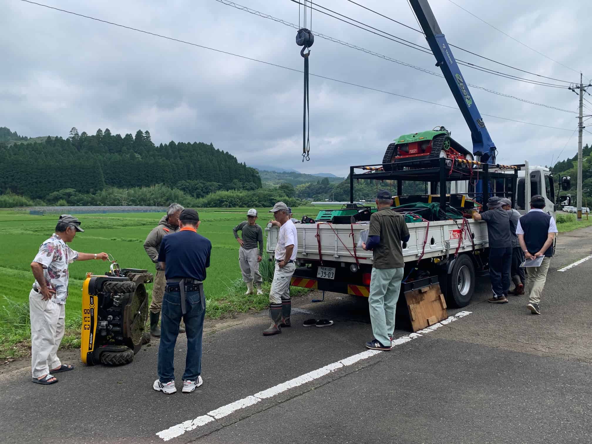 スパイダークロスライナー デモ作業 ③