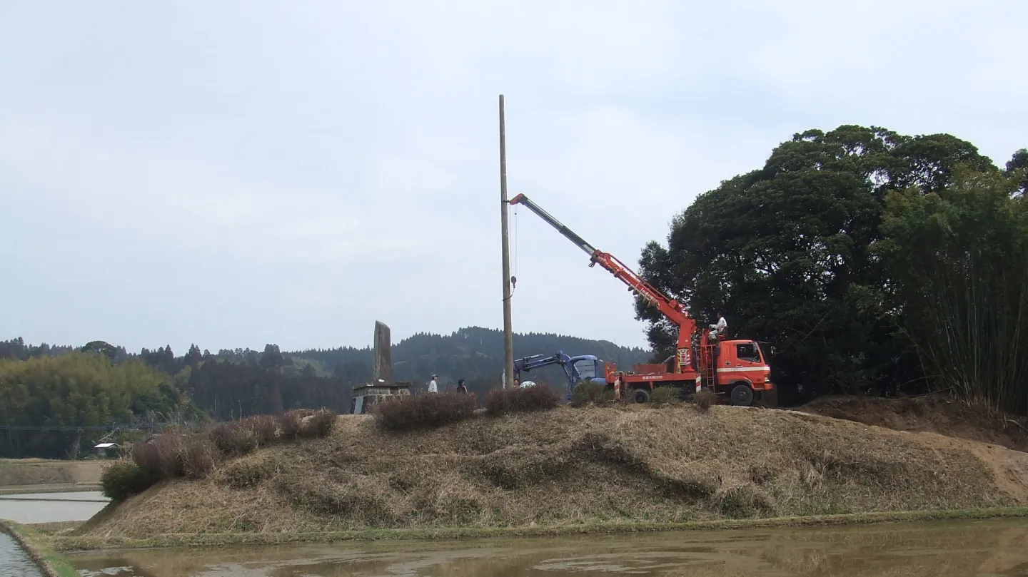 20080316 支柱立て込み