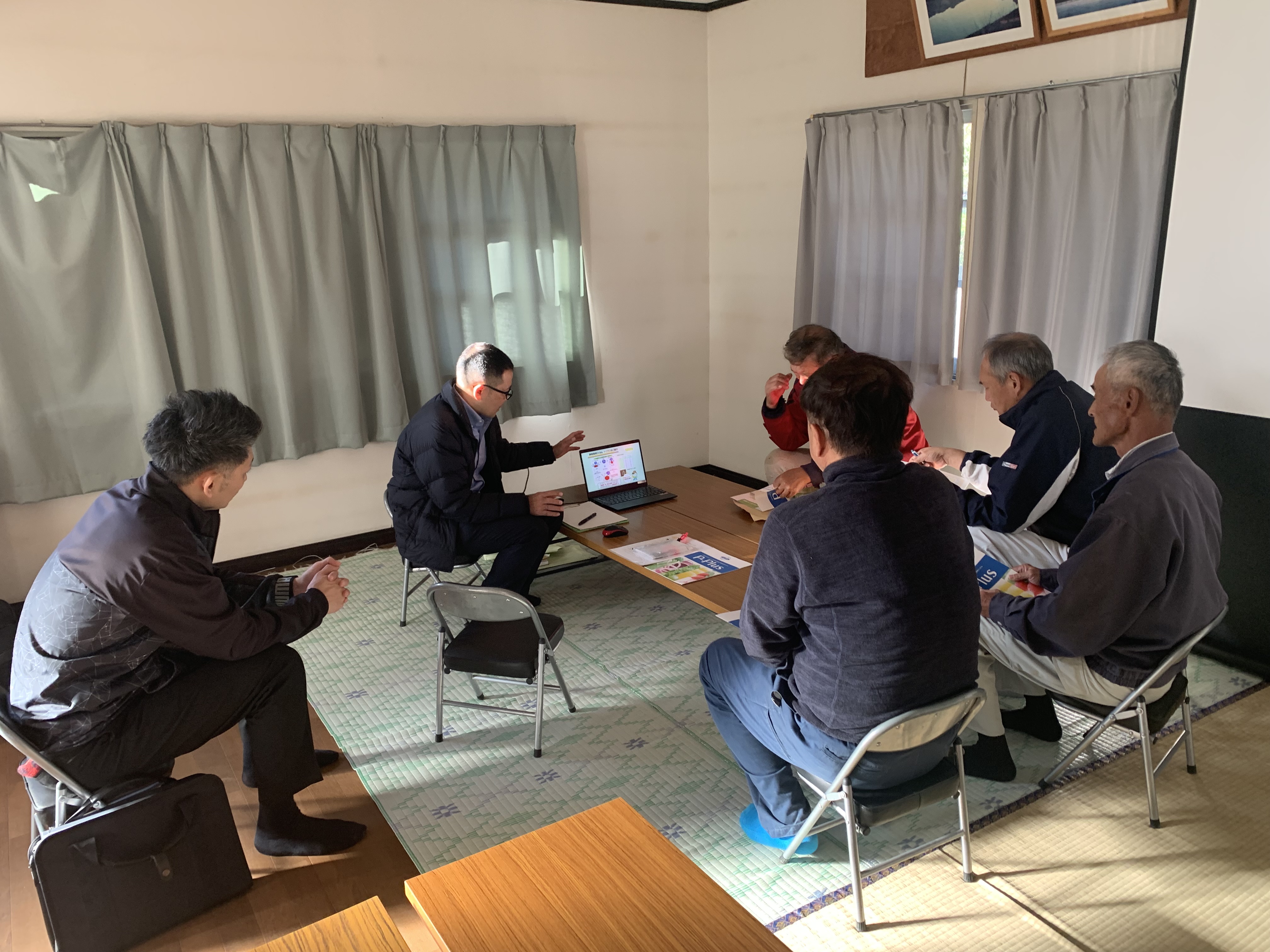 Pプラス研修会の様子（講師説明中）